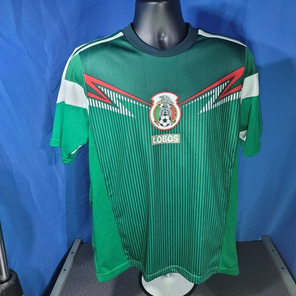 Camiseta de Mexico - 2014-2015 Mexico National Team Soccer Kit - Lobos Jersey - Picture 1 of 6
